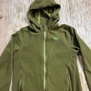 Kids REI fleece zip up hoodie